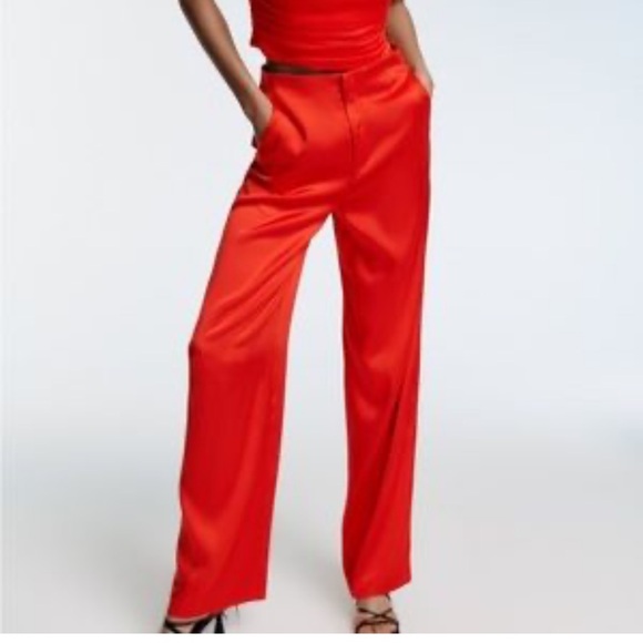 Zara Red pants - Picture 1 of 5